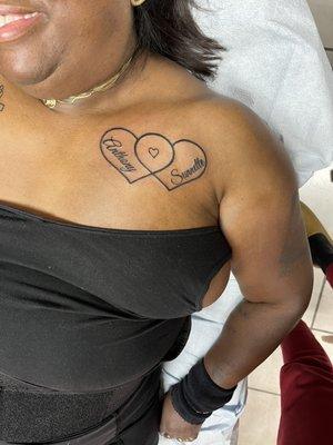 Hearts tattoo