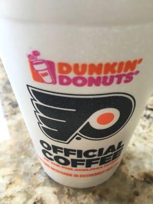 Go Flyers. Time for playoff hockey and DD coffee.