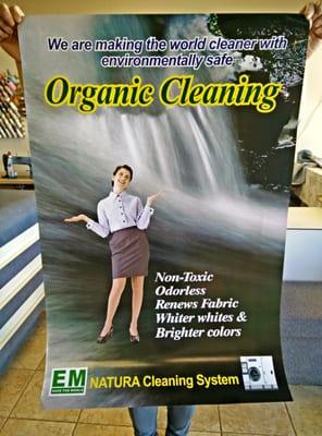 Organic Dry Cleaning! You don't smell the chemical anymore!