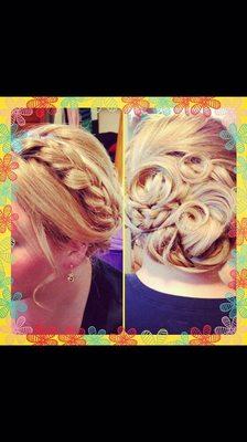 Bridal updo by Kelly B.