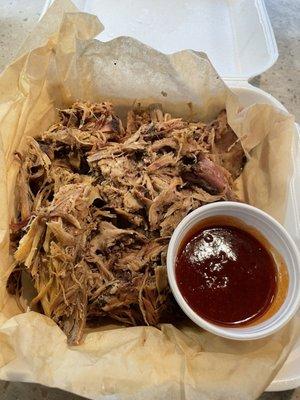 Juicy pulled pork....  Delicious!!