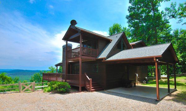 covered parking and roads were all paved up to this cabin