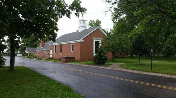 The church's drive from Leap Road