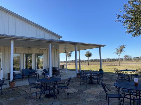 Outdoor and indoor seating