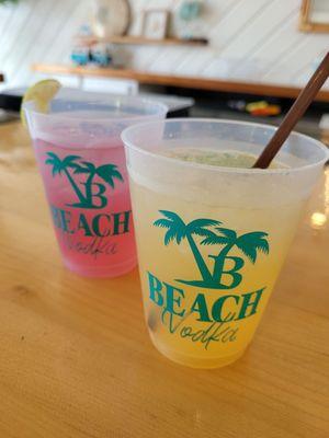 Chic Beach Mule (back) and Beach Crush