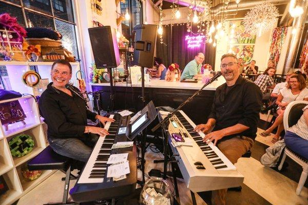 Our Sold OUT Dueling Pianos was a blast! Join us for the next one in November.