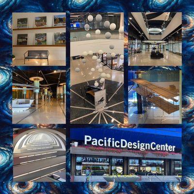 Montage of images from the Pacific Design Center