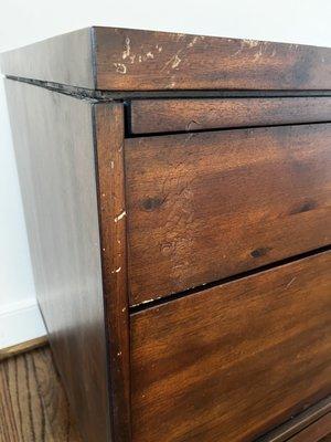 $500 side table, covered in scratches - beyond what I can capture here?