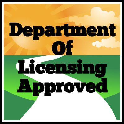 Department of
Licensing Approved