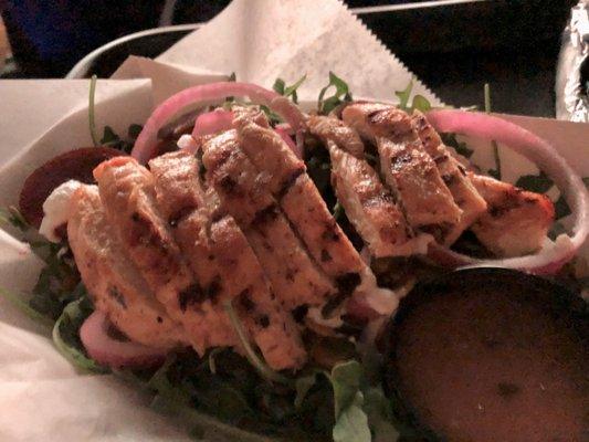 Harvest salad with grilled chicken