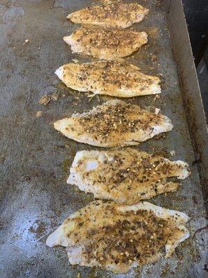 Grilled Cajun catfish!!!!