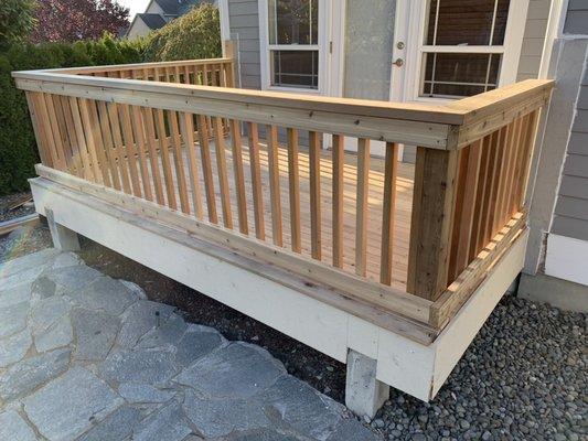 Build a deck with smooth cedar in Bonney lake.