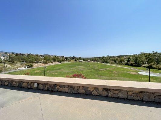 view from outdoor patio