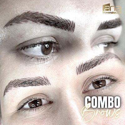 Nano brows microblading