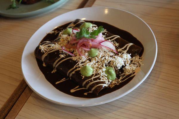 Enmoladas, Home made mole