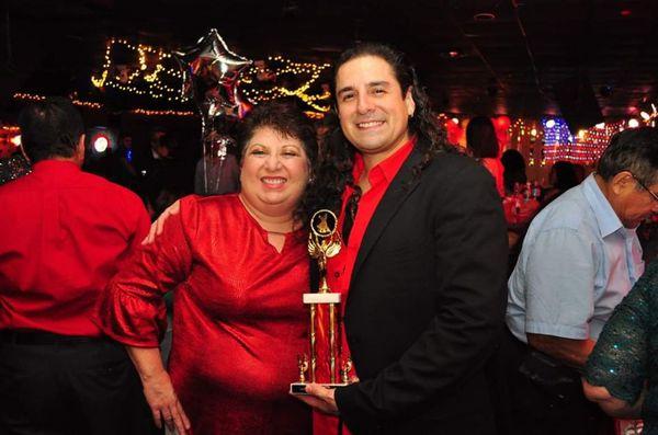 Owner of Daytona Salsa - Kevin Guerra and his Manager Andrea.