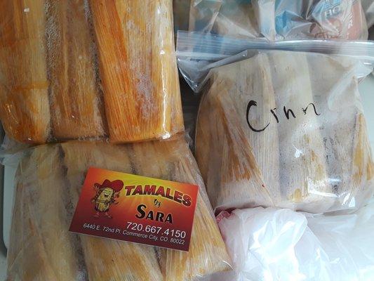 My husband, 2 sons and I annililated almost 20 tamales in a single day. Absolutely delicious.