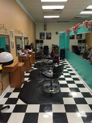 new remodeled store new paint and clean floors new barber chairs