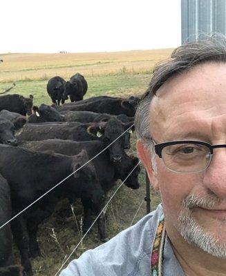 Me hang'n with the yearlings at da kids farm