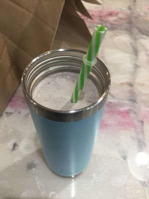 Oreo frappe in my reusable cup!