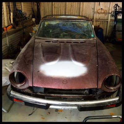 1976 Fiat Spider Restoration Body Work- Before