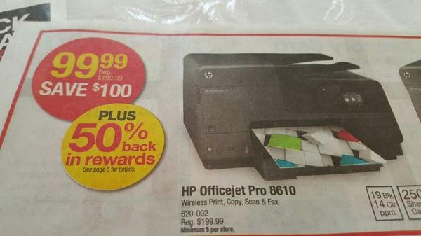 Here is the deal I got at office depot Ormond beach