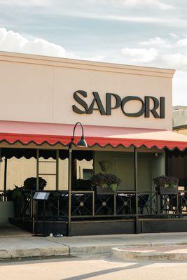 SAPORI features a lovely,  covered patio.