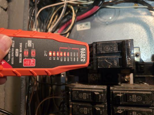 During the inspection we'll determine what the voltage is within your electrical system.