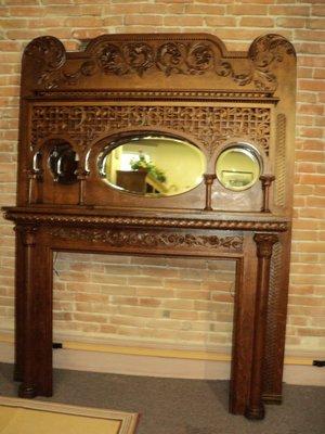 1890's Oak Mantle