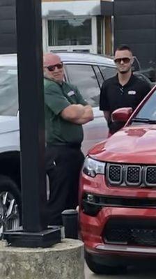 Salesman harassing me from dealer lot.