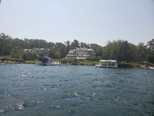 Got to see some cool houses on the boat