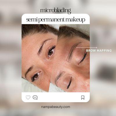 Microblading: Realistic-looking brow hairs that don't wash off for a year or more.