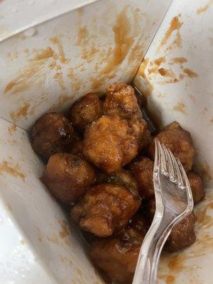 Normal order orange tofu nuggets