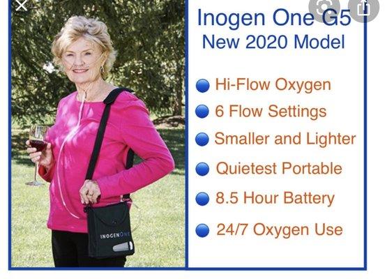 Inogen G5 portable Oxygen in stock