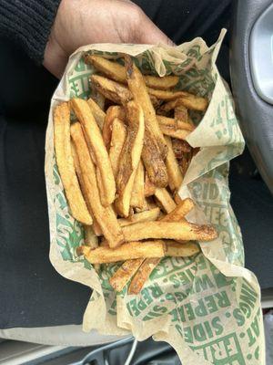 Cold, hard fries.