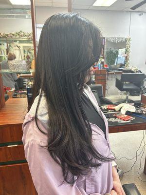 long layers haircut