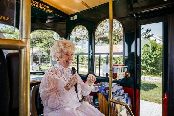 Cape May MAC Tour Guide on a Trolley