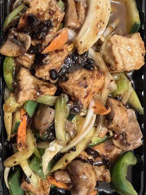 Vegetarian: Tofu with Black Bean Sauce