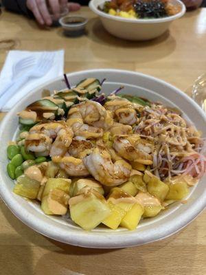 Hawaiian shrimp bowl