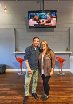 The owner, Ryan, with another happy client!