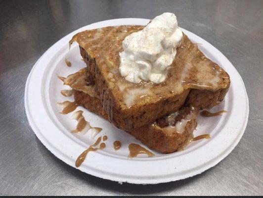 Cinnamon Roll Stuffed French Toast