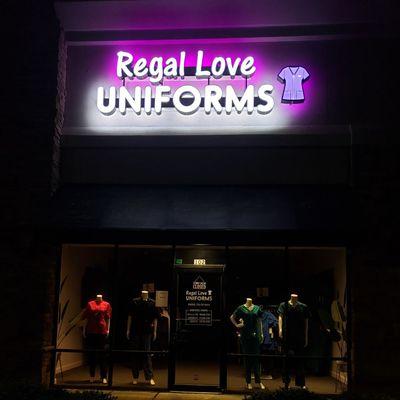 Regal Love Uniforms open late till 7pm Mon-Fri Sat 6pm Sun 5pm