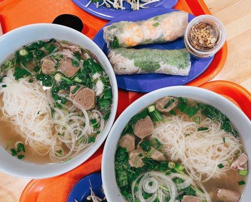 32 - Eye Round Steak and Brisket Pho, 31 - Deluxe Pho, 5 - Shrimp Summer Rolls