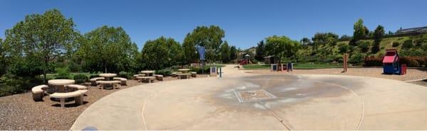 Picnic Table & Toddler's Playground Area