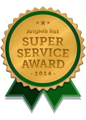 2014 , 3rd consecutive Angie's List award