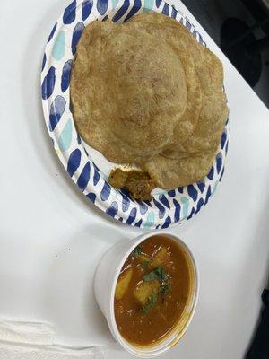 Puri and aloo sabzi