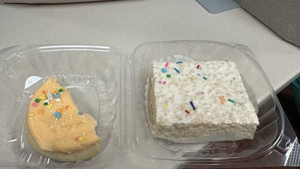 Sugar Confetti Cookie & Confetti Rice Krispie Bar