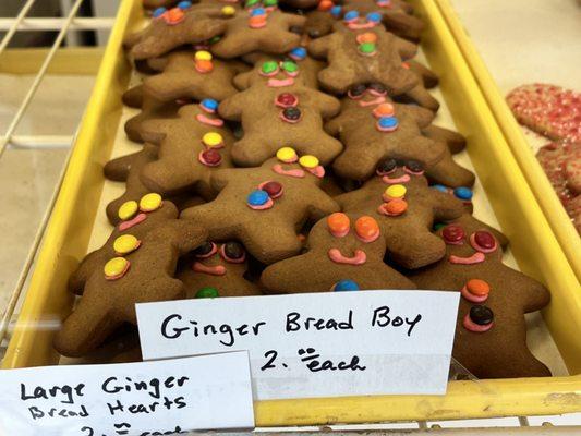 Ginger bread and a variety of cookies and cakes