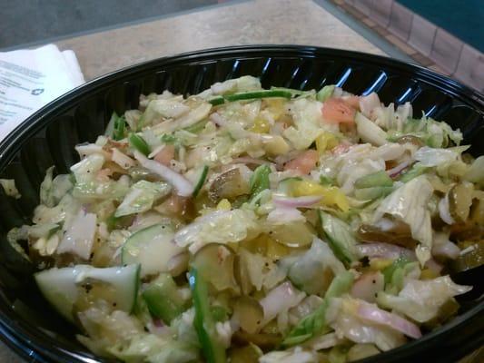 Chopped Salad with turkey