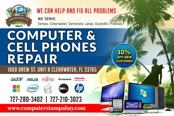 BEST COMPUTER AND PHONE  REPAIR IN CLEARWATER FLORIDA